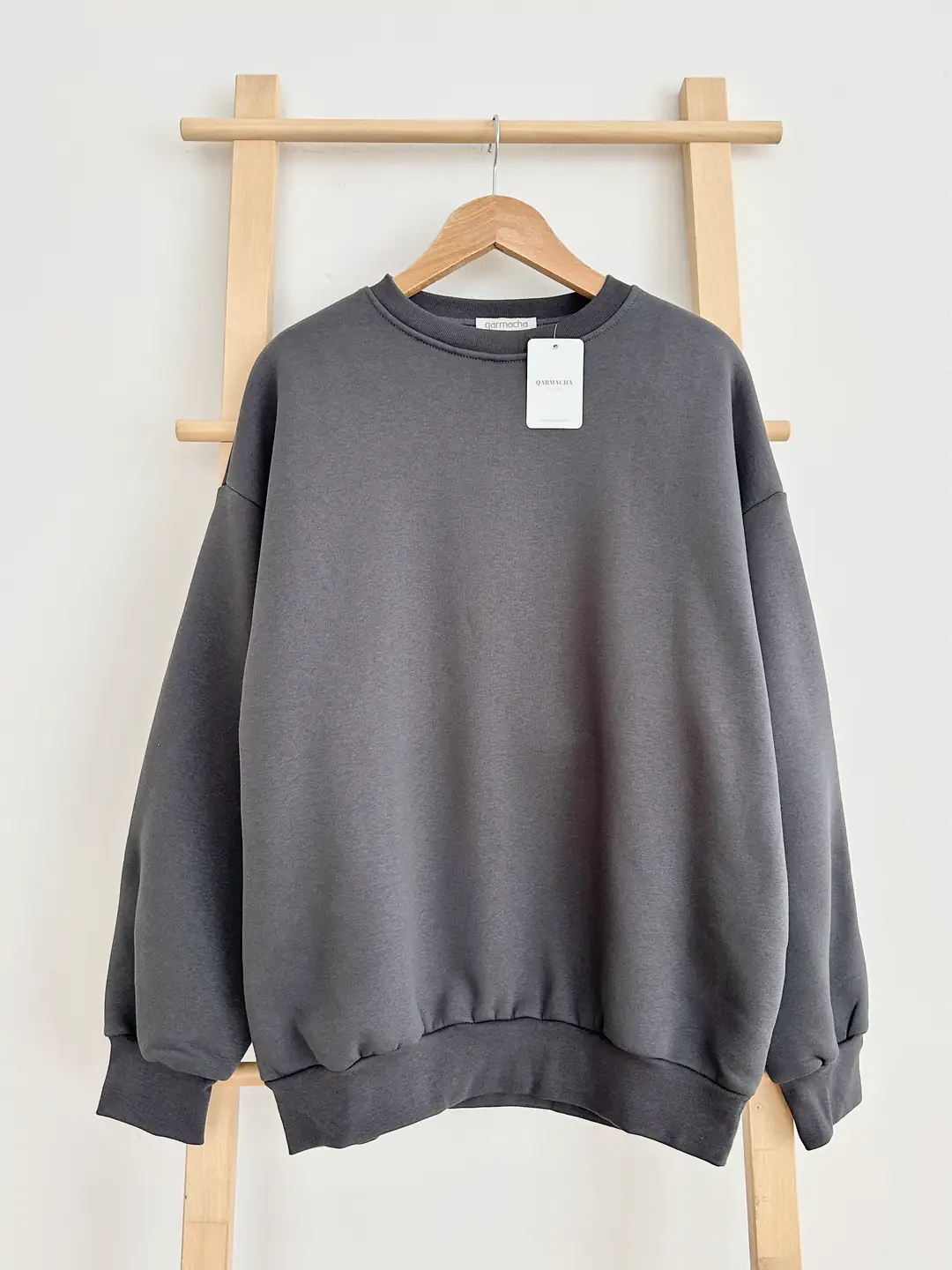 Ürün görseli: 3 İplik Şardonlu Sweatshirt - Antrasit