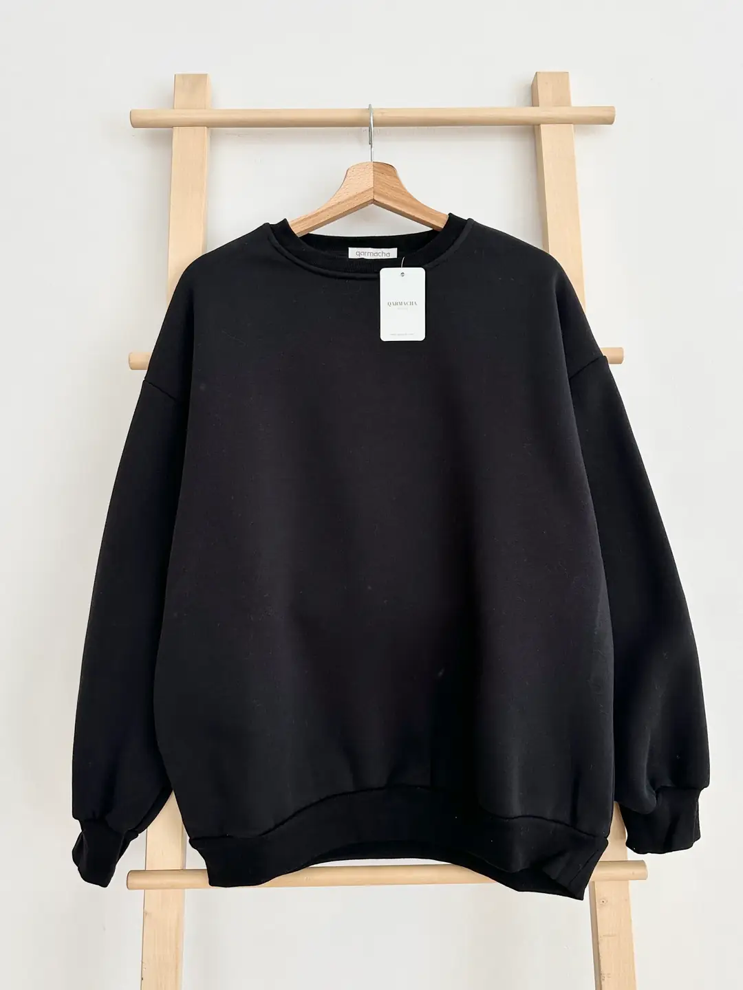 Ürün görseli: 3 İplik Şardonlu Sweatshirt - Siyah