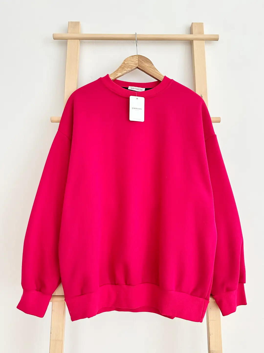 Ürün görseli: 3 İplik Şardonlu Sweatshirt - Fuşya