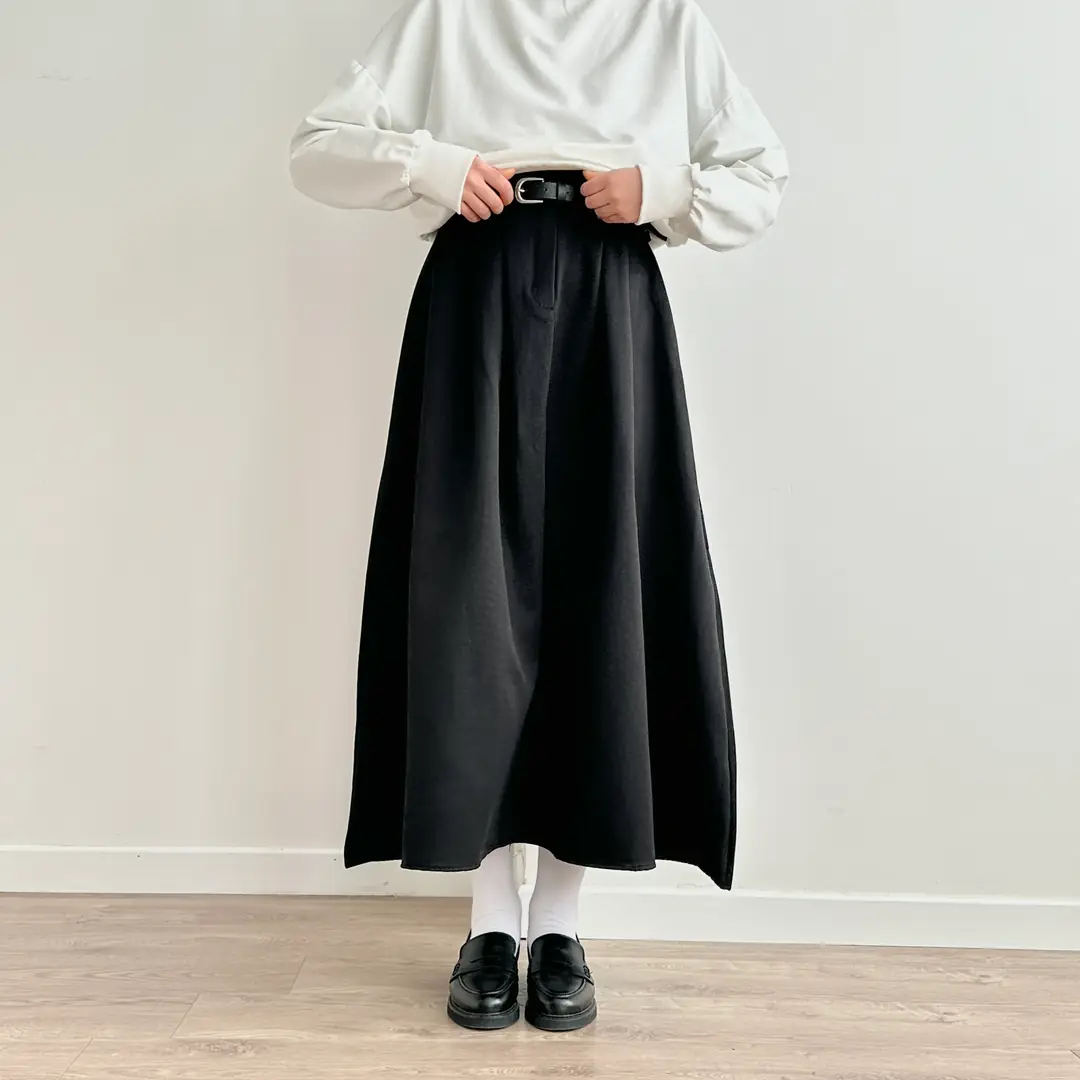 Ürün görseli: Cotton Gabardin Etek - Siyah