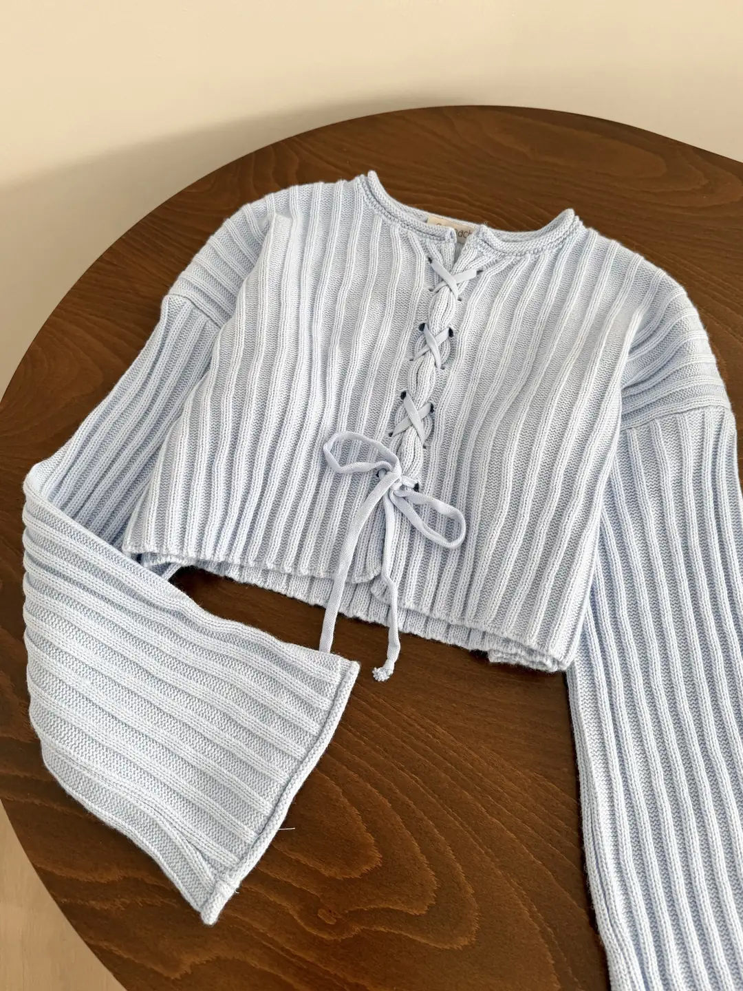 Çapraz İpli Crop Kazak